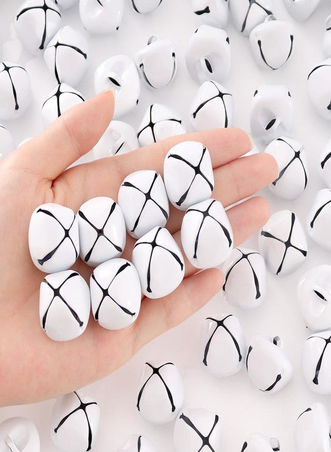 LIGHOON Jingle Bells for Crafts,1 Inch Large Jingle Bells Bulk, 50 Pcs Christmas Craft Bells for DIY Festival Home Wreath Christmas Party Decoration (White) - Image 4